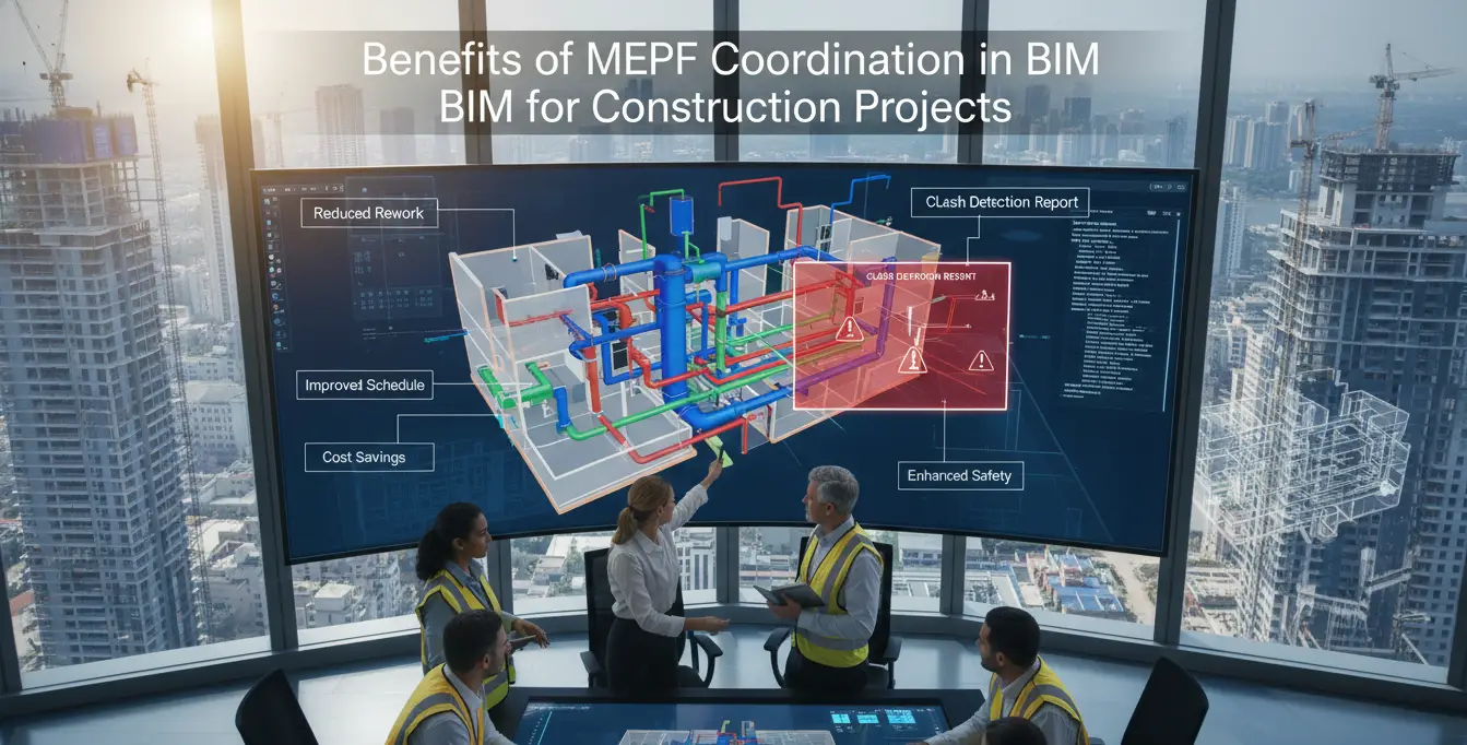 Benefits of MEPF Coordination in BIM for Construction Projects