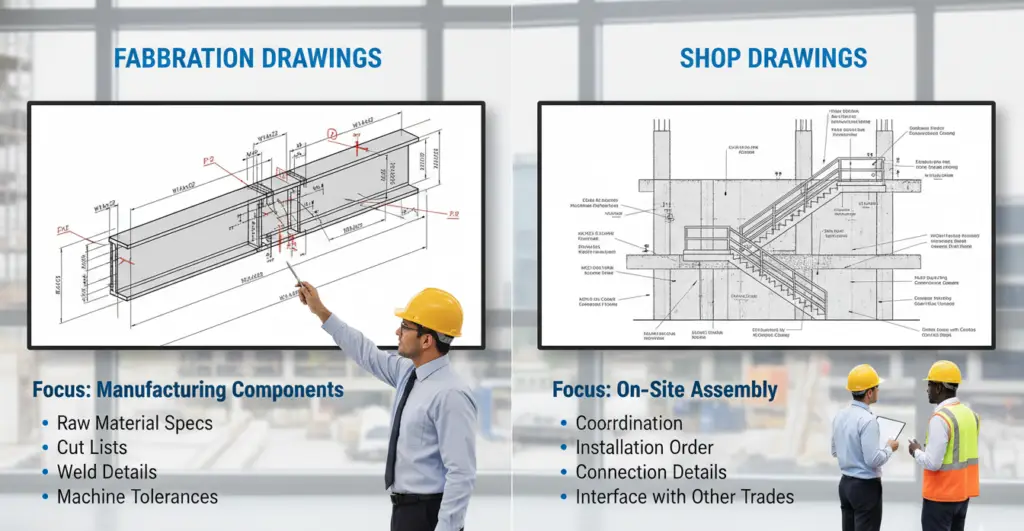 Fabrication Drawings vs Shop Drawings: What’s the Difference?
