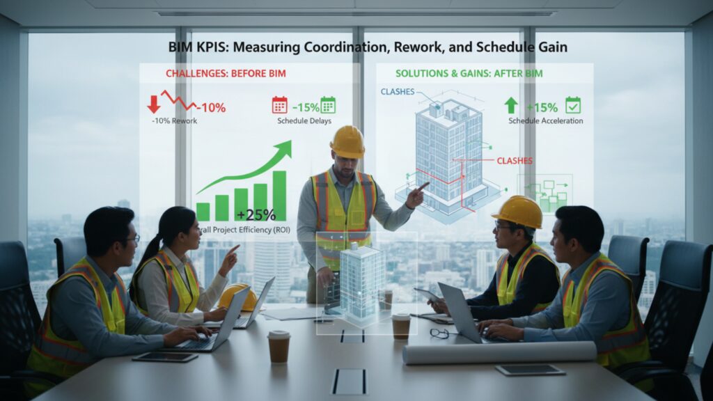 BIM KPIs: Measuring Coordination, Rework, and Schedule Gain
